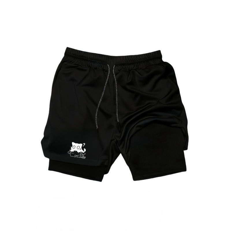 Compression Shorts Athletes - Hızlı Kuruyan Nefes Alabilen 2'si 1